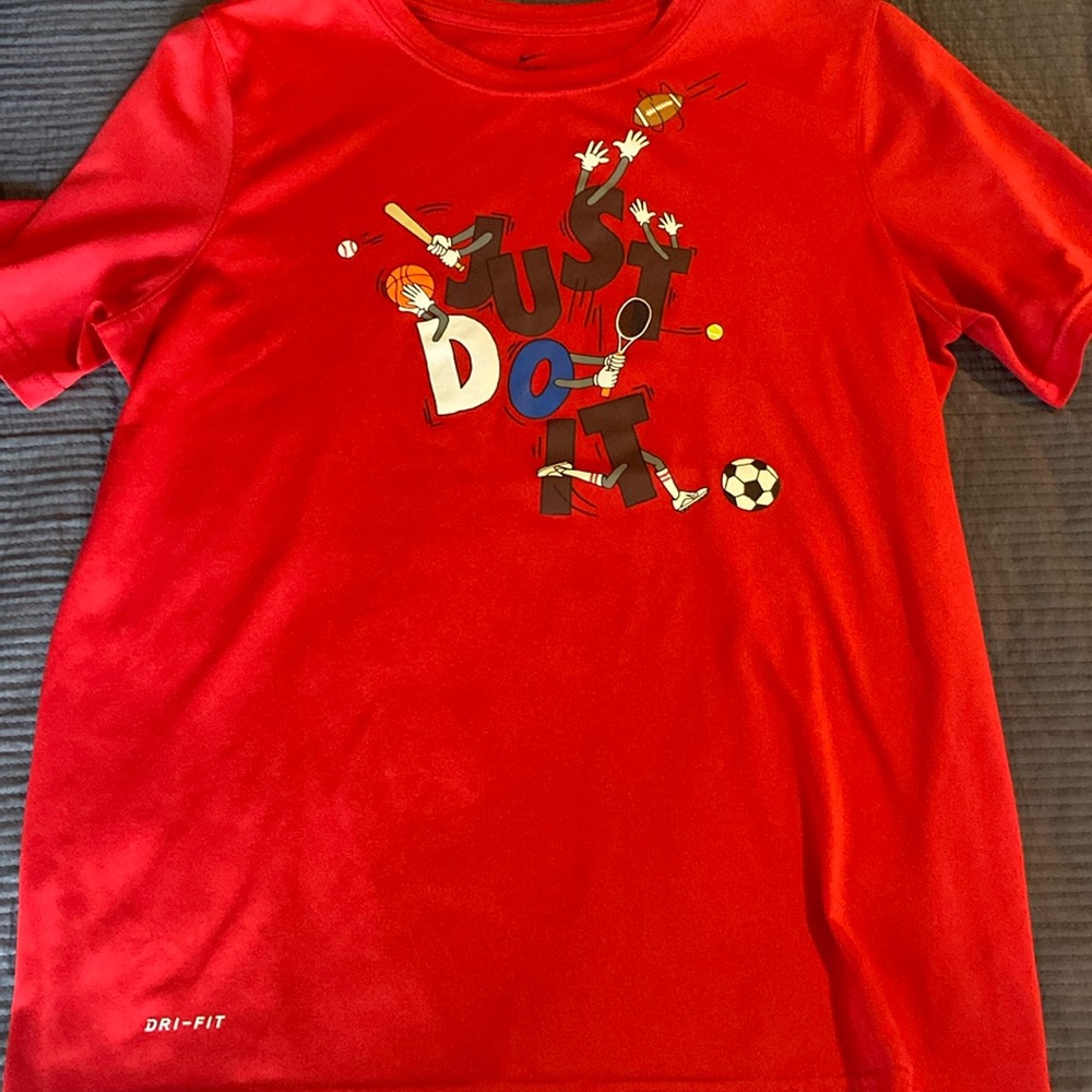 Nike Boys “Just Do It” Dri-Fit Tshirt- large